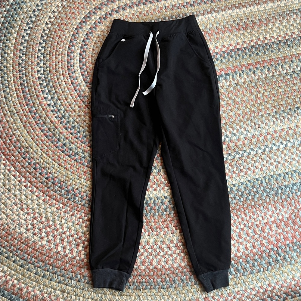 Figs Black Jogger Pants